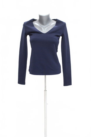 Damen -T-ShirtH&Mohne Aufdruck,farbeblau,größeS