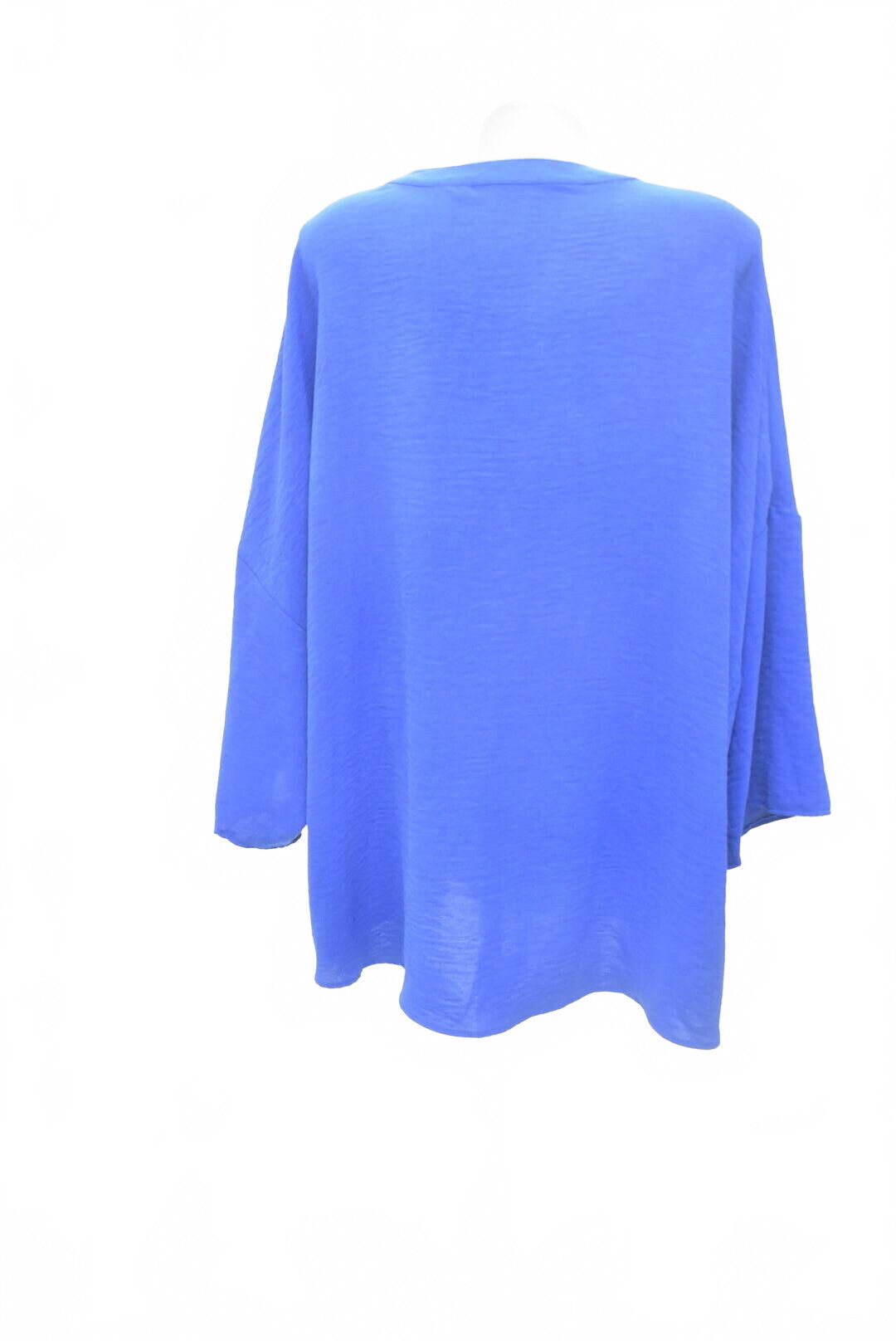 Damen -T-ShirtSheinohne Aufdruck,farbeblau,größe5XL