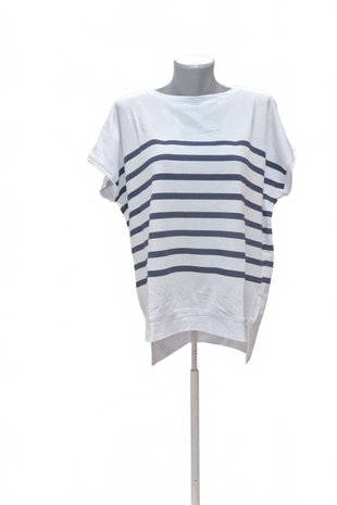 Damen -T-ShirtGenesisohne Aufdruck,farbegestreift,größeL