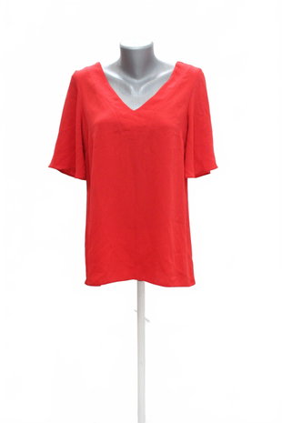 Damen -T-ShirtF&Fohne Aufdruck,farberot,größe40