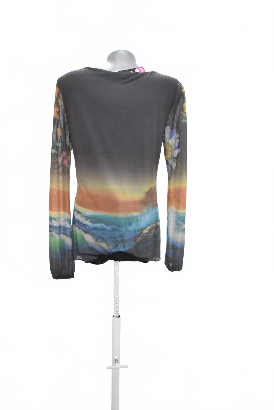 Damen -T-ShirtDesigualohne Aufdruck,farbegemustert,größeL