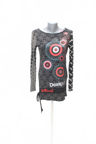 Damen -T-ShirtDesigualohne Aufdruck,farbegemustert,größeM