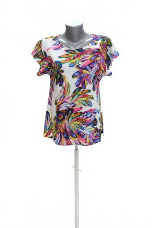 Damen -T-ShirtGenesisohne Aufdruck,farbemehrfarbig,größe36