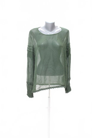 Damen -T-ShirtSisleyohne Aufdruck,farbekhaki,größeXS