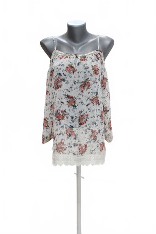 Damen -T-ShirtF&Fohne Aufdruck,farbegeblümt,größe40