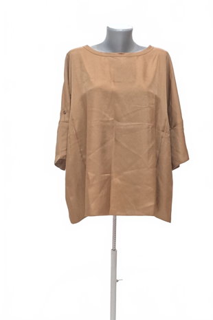 Damen -T-ShirtGenesisohne Aufdruck,farbebraun,größeXL