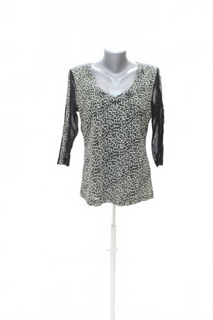 Damen -T-ShirtTaifunohne Aufdruck,farbeanimal-print,größe42