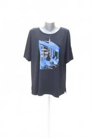 Damen -T-ShirtGerry Webermit Aufdruck,farbeblau,größe48