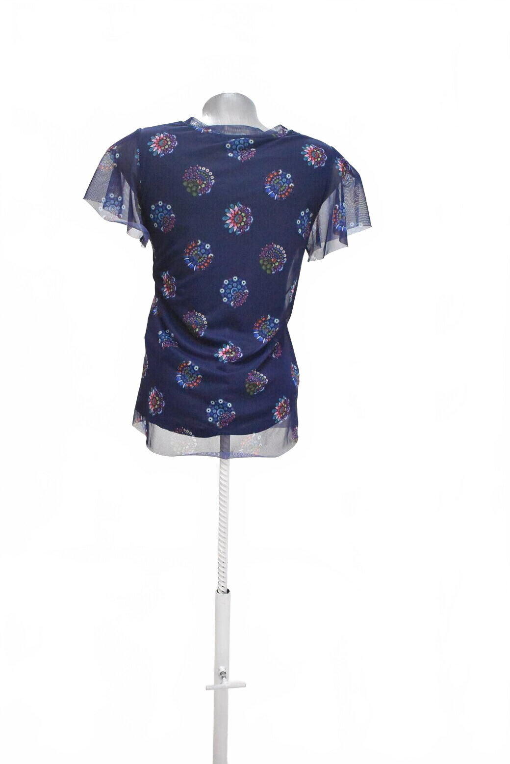 Damen -T-ShirtDesigualohne Aufdruck,farbegemustert,größeXS
