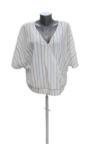 Damen -T-ShirtF&Fohne Aufdruck,farbegestreift,größe50
