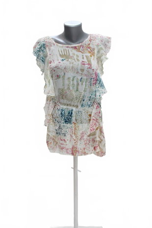Damen -T-ShirtGenesisohne Aufdruck,farbegemustert,größeM