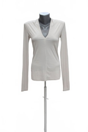 Damen -T-ShirtH&Mohne Aufdruck,farbebeige,größeS