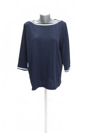 Damen -T-ShirtTchiboohne Aufdruck,farbeblau,größeXL
