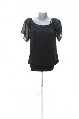 Damen -T-ShirtGenesisohne Aufdruck,farbeschwarz,größeM