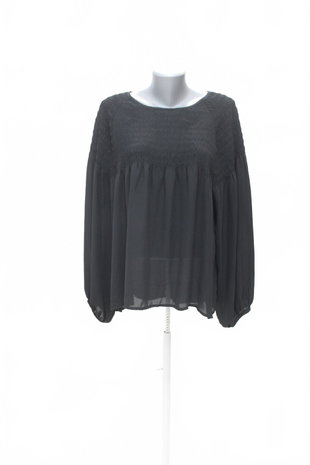 Damen -T-ShirtH&Mohne Aufdruck,farbeschwarz,größe40