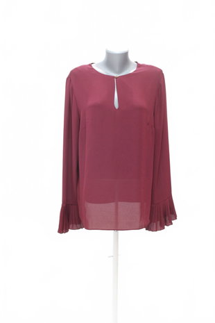 Damen -T-ShirtF&Fohne Aufdruck,farbebordo,größe46