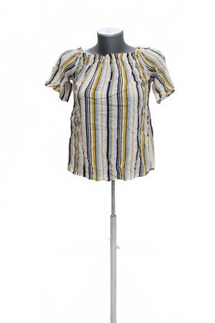 Damen -T-ShirtClockhouse / Ckhohne Aufdruck,farbegestreift,größe34