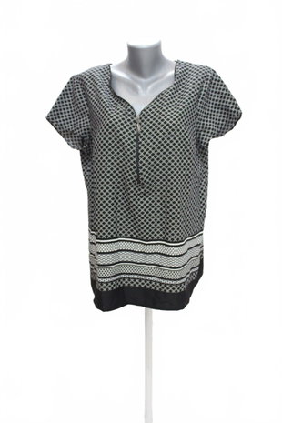 Damen -T-ShirtBlancheporteohne Aufdruck,farbegemustert,größe44