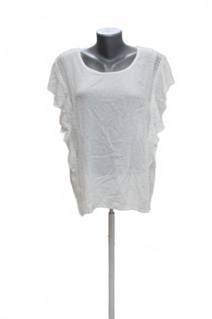 Damen -T-ShirtJaninaohne Aufdruck,farbeweiss,größe42