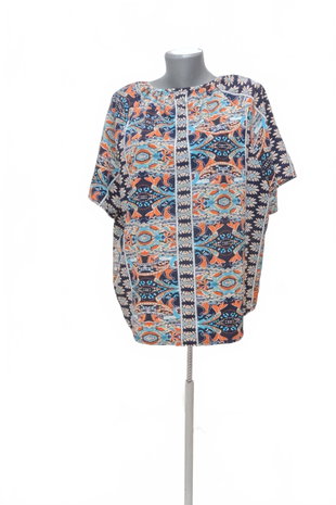 Damen -T-ShirtGenesisohne Aufdruck,farbegemustert,größe3XL