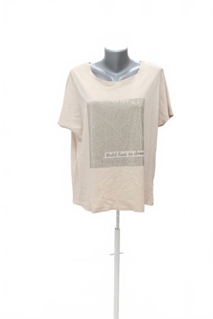 Damen -T-ShirtMohitomit Aufdruck,farbebraun,größeXL