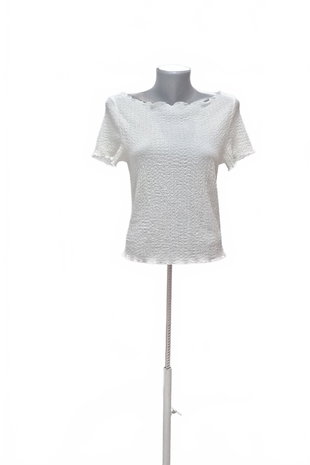 Damen -T-ShirtDividedohne Aufdruck,farbeweiss,größeL