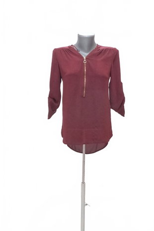 Damen -T-ShirtAtmosphereohne Aufdruck,farbebordo,größe34