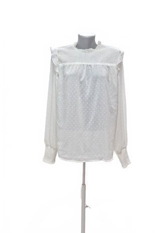 Damen -T-ShirtAmisuohne Aufdruck,farbeweiss,größeXL