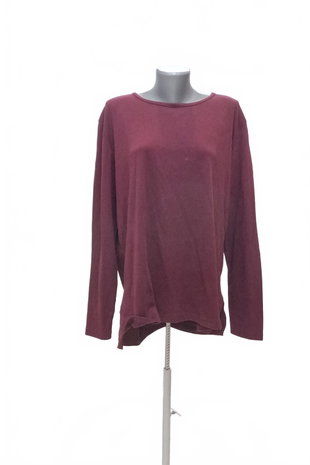 Damen -T-ShirtJaninaohne Aufdruck,farbebordo,größe2XL
