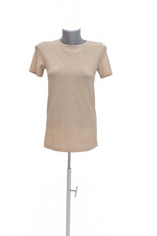 Damen -T-ShirtZaraohne Aufdruck,farbebeige,größeS