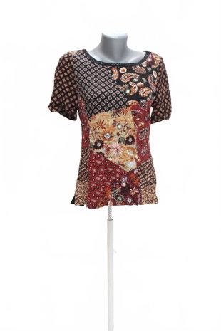 Damen -T-ShirtGenesismit Aufdruck,farbegeblümt,größeS