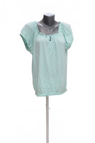 Damen -T-ShirtJaninaohne Aufdruck,farbetůrkis,größe44