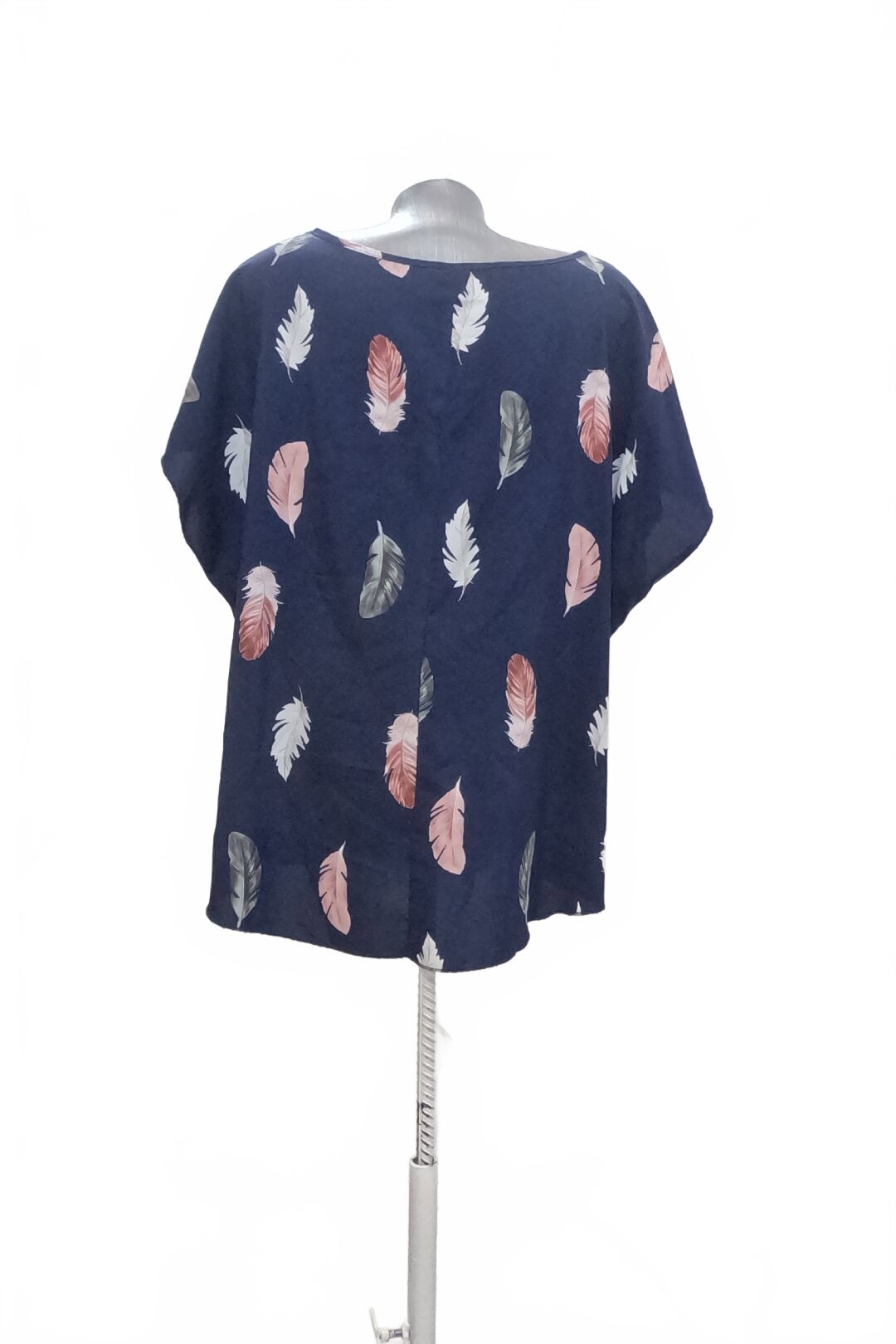 Damen -T-ShirtSheinohne Aufdruck,farbegemustert,größe2XL