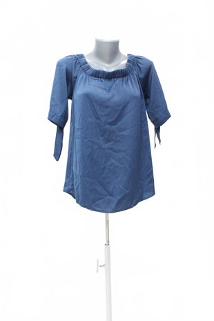 Damen -T-ShirtH&Mohne Aufdruck,farbeblau,größe42