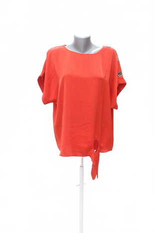 Damen -T-ShirtF&Fohne Aufdruck,farberot,größe42