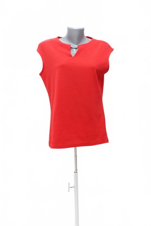 Damen -T-ShirtMohitoohne Aufdruck,farberot,größeL