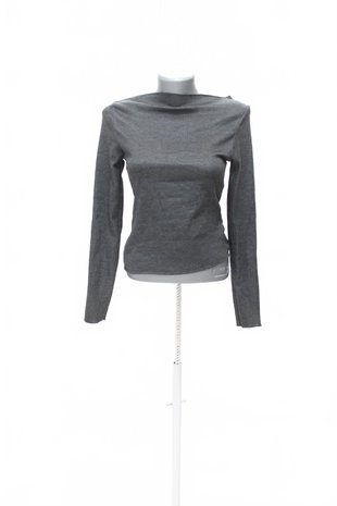 Damen -T-ShirtSheinohne Aufdruck,farbegrau,größeM