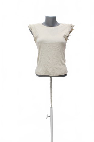 Damen -T-ShirtPage Oneohne Aufdruck,farbebeige,größeM