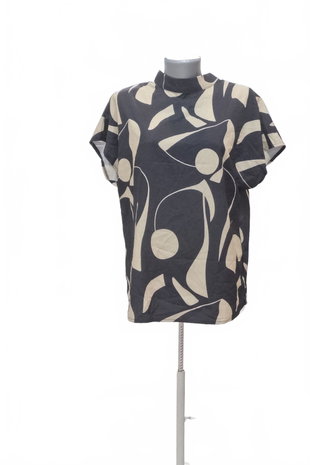 Damen -T-ShirtSheinohne Aufdruck,farbegemustert,größeL