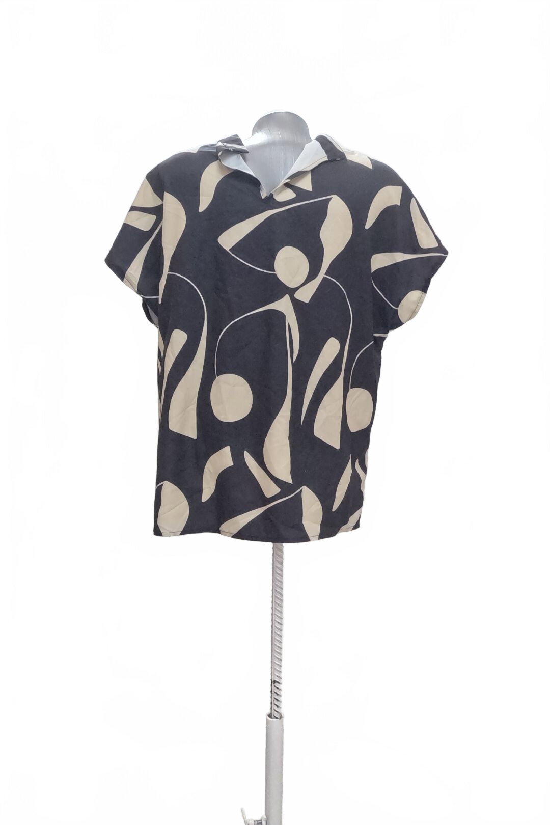 Damen -T-ShirtSheinohne Aufdruck,farbegemustert,größeL