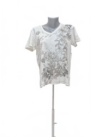 Damen -T-ShirtCecilohne Aufdruck,farbegemustert,größeXL