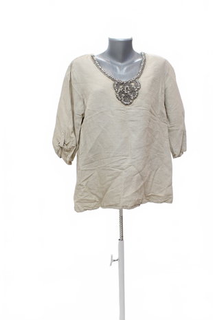 Damen -T-ShirtC&Aohne Aufdruck,farbebeige,größe44