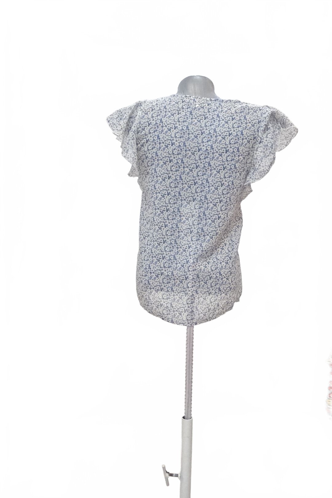 Damen -T-ShirtCroppohne Aufdruck,farbegeblümt,größeXS
