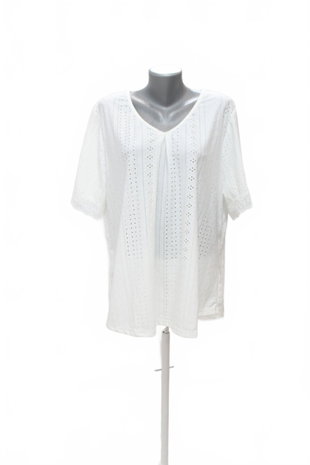 Damen -T-ShirtGenesisohne Aufdruck,farbeweiss,größe3XL
