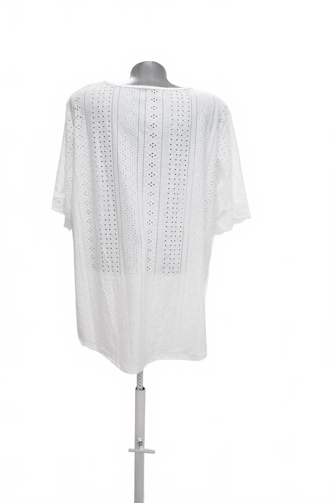 Damen -T-ShirtGenesisohne Aufdruck,farbeweiss,größe3XL