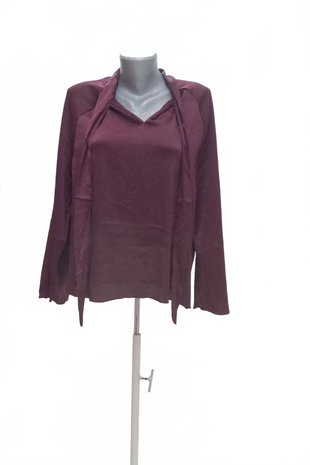 Damen -T-ShirtEsmaraohne Aufdruck,farbebordo,größeM