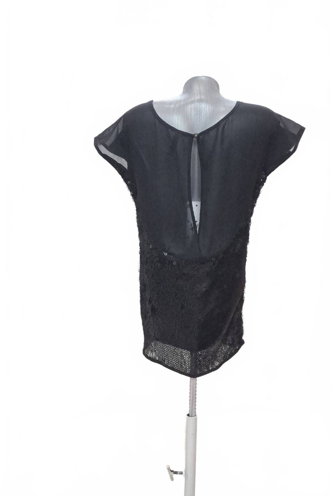 Damen -T-ShirtCrazy Worldohne Aufdruck,farbeschwarz,größeXS