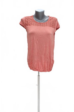 Damen -T-ShirtEsmaraohne Aufdruck,farbeorange,größeS
