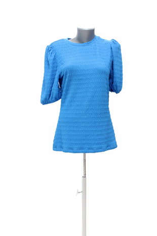 Damen -T-ShirtSheinohne Aufdruck,farbeblau,größeL