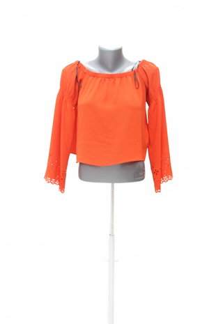 Damen -T-ShirtH&Mohne Aufdruck,farbeorange,größe34